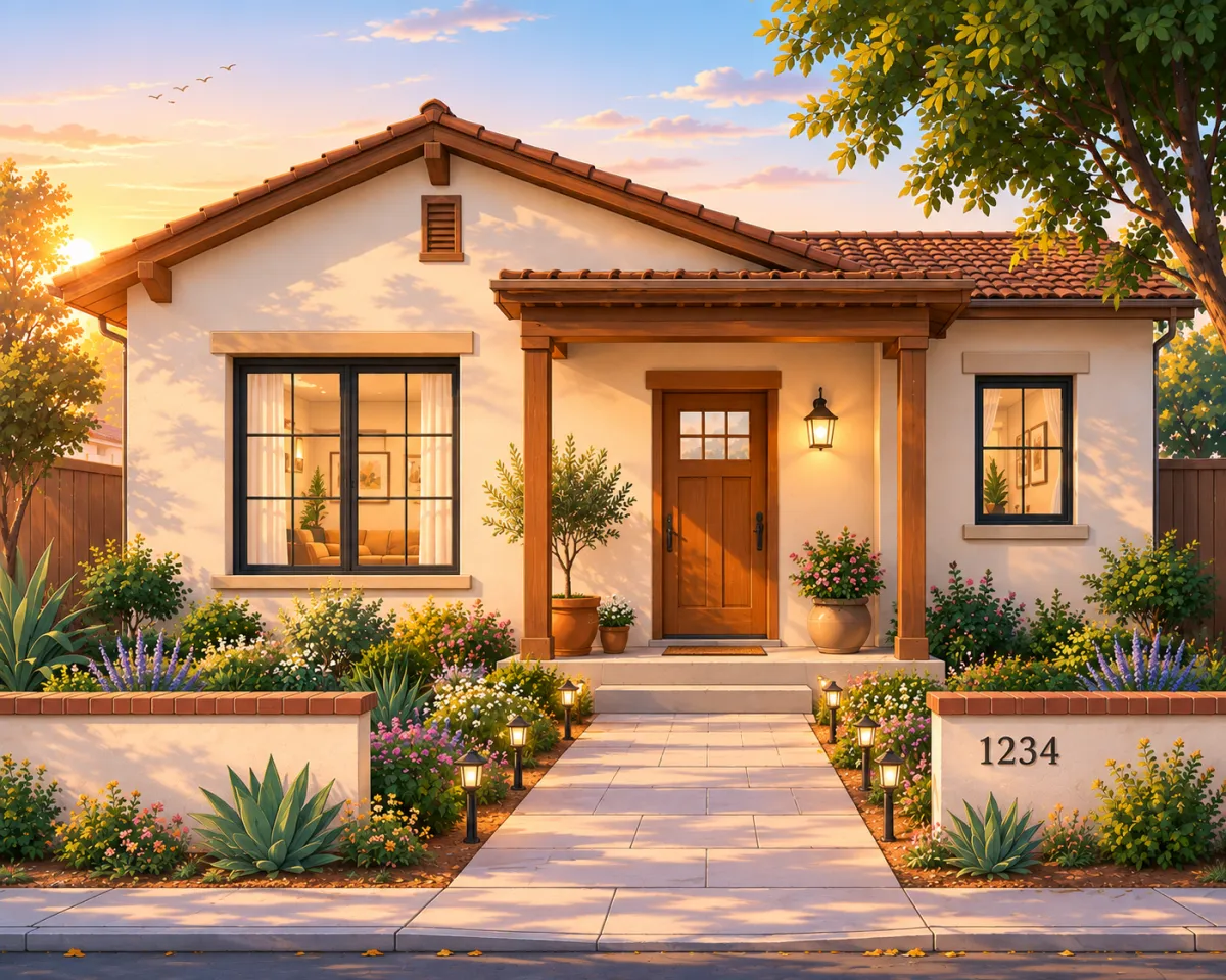 Suburb House in CoPet at morning