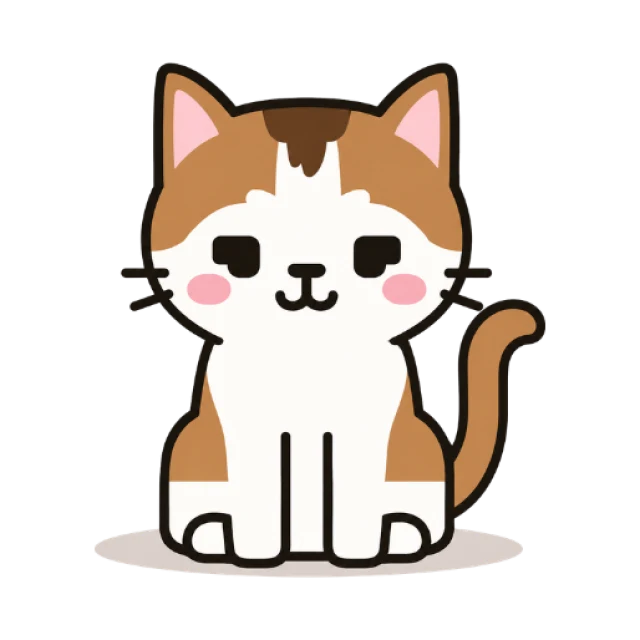 Mochi, a caramel-and-white kitten CoPet