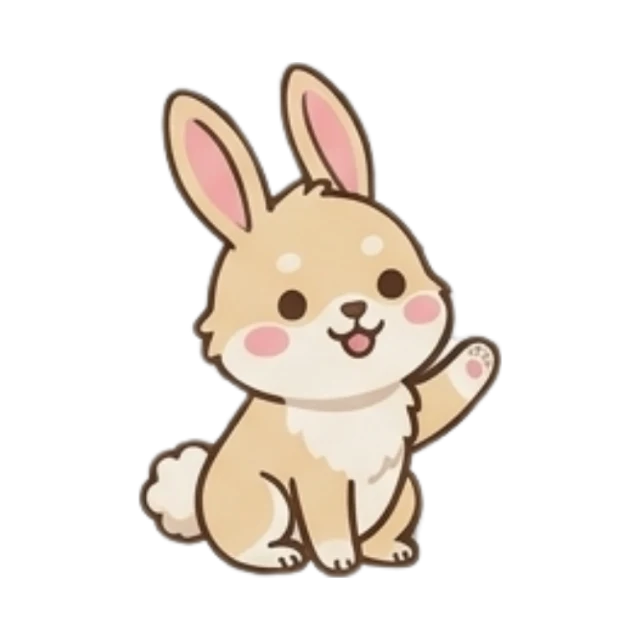 Clover, a cream bunny CoPet